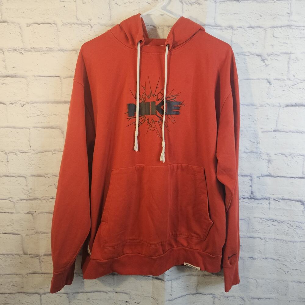 Nike Standard Issue Hoodie Men’s XL Red Dri-FIT Basketball Sweatshirt Zip Pocket